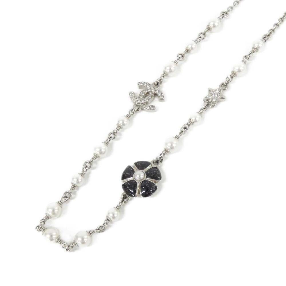 Chanel Pendant Necklace Metal Black #327506C14B